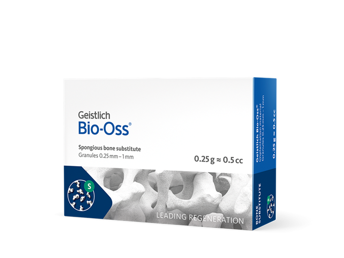 Костный материал Bio-Oss, 0,25 г, гранулы 0,25-1 мм, размер S, натуральный костнозамещающий материал. 30641.2 - фото 469632