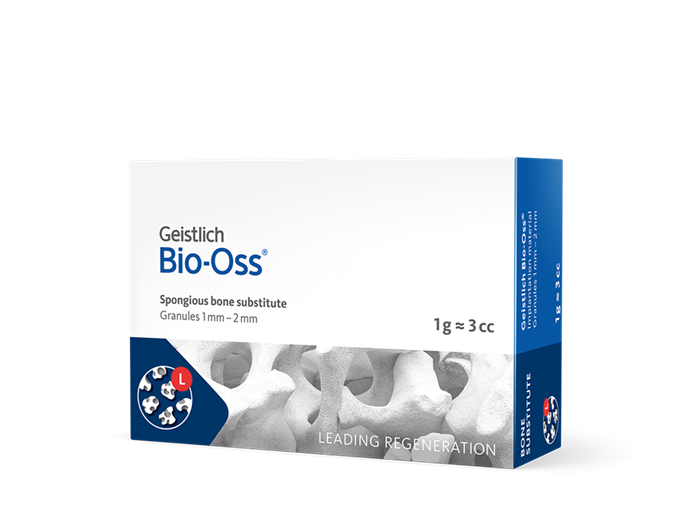 Костный материал Bio-Oss, 1 г, гранулы 1-2 мм, размер L, натуральный костнозамещающий материал. 500303 - фото 470844
