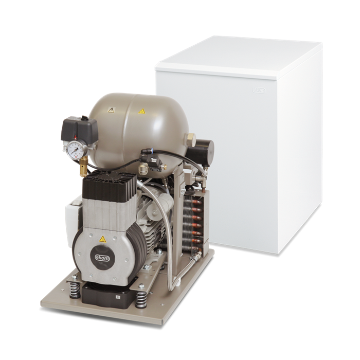 Компрессор Ekom DK 50-10 S, без осушителя,  ресивер 10 л , с кожухом 402С02001-300 - фото 471232