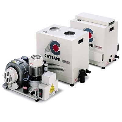 Аспиратор стоматологический Cattani Turbo-Jet 1 в кожухе для влажной аспирации на 1 установку 026154/026150 - фото 471440