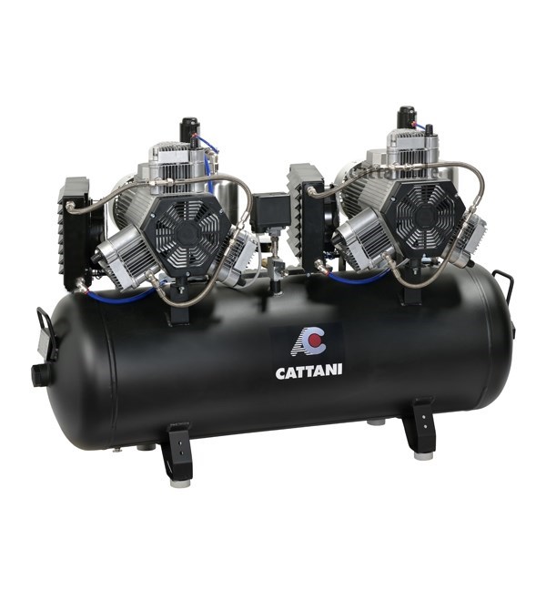 Компрессор Cattani на 16 установок, с 2-мя 6-ти цилиндровыми двигателями,  ресивер 300 л 013595/013584 - фото 471648