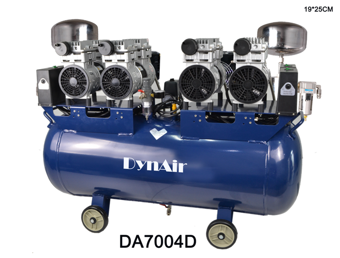 Компрессор DYNAMIC DA7004D без кожуха, безмасляный, на 4-5 установки DA7004D/3V - фото 471764