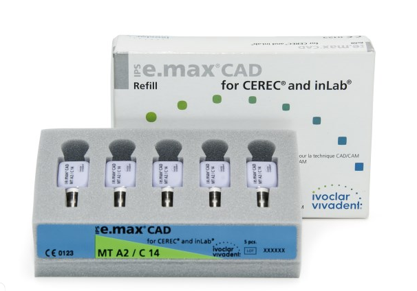 Блоки Ivoclar Vivadent IPS emax CAD CEREC/inLab MT A3 C14 5 шт 680030 - фото 474194