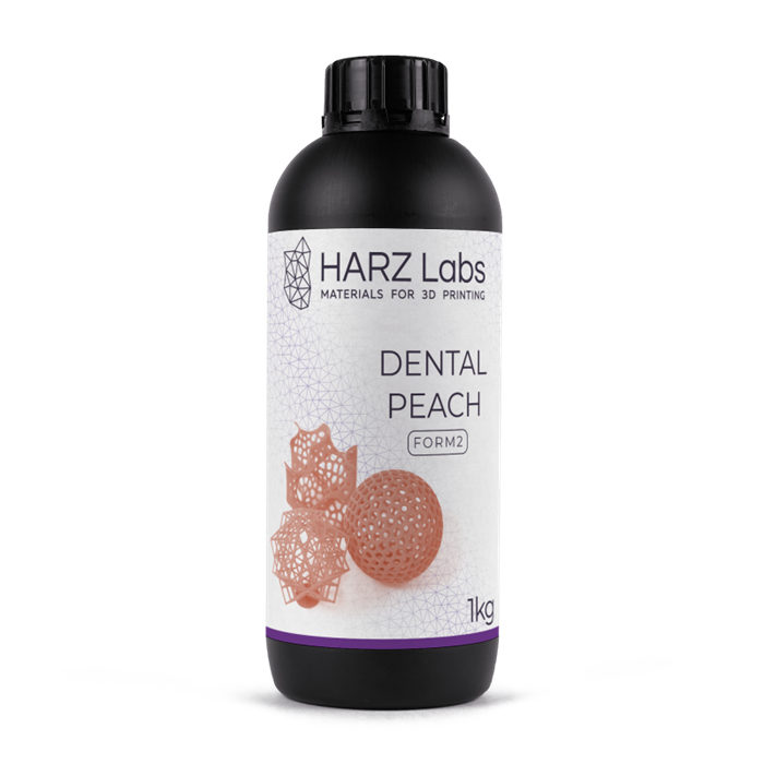 Фотополимер HARZ Labs Dental Peach для SLA/Form2 принтеров, 1 литр DentalPeachSLA - фото 474498