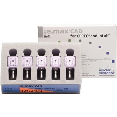 Блоки Ivoclar Vivadent IPS emax CAD CER/inLab LT A3 A16 (S) 5 шт 644369 - фото 474584