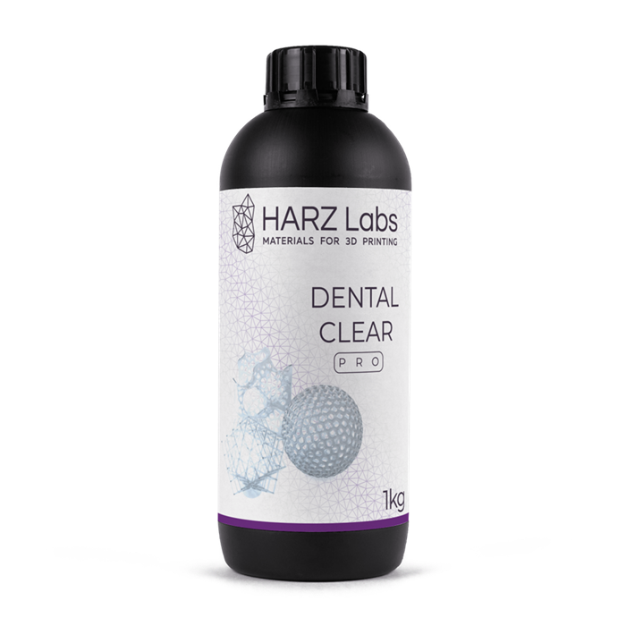 Фотополимер HARZ Labs Dental Clear pro для LCD/DLP принтеров, 1 литр (прозрачный) DentalClearpro - фото 475147