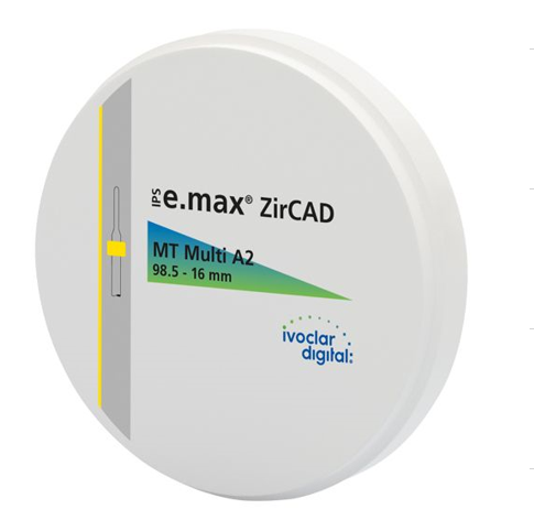 Диск диоксида циркония Ivoclar Vivadent  IPS emax ZirCAD MT Multi A3 98,5-16 мм 686879 - фото 475202