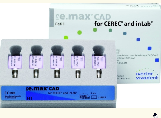 Блоки Ivoclar Vivadent IPS emax CAD CEREC/inLab HT BL4 C14 5 шт 626430 - фото 475342