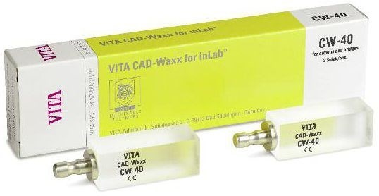 Блоки из беззольной пластмассы CAD-Waxx 40/15 (10 шт) EC4CW4010 - фото 475693