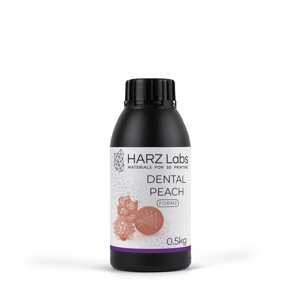 Фотополимер HARZ Labs Dental Peach для LCD/DLP принтеров, 0,5 (для печати моделей) DentalPeach0-5л - фото 475712