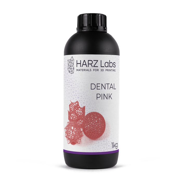 Фотополимер HARZ Labs Dental Pink для LCD/DLP принтеров 1 л DentalPink - фото 475717