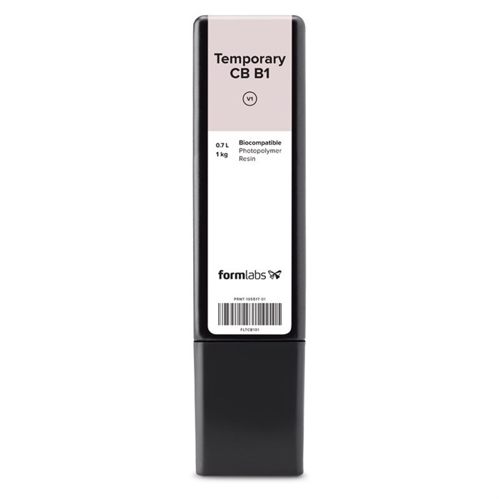 Фотополимер Formlabs Temporary CB B1 (Dental only) Resin (для изготовления временных коронок) 0,7 л st538858 - фото 475962