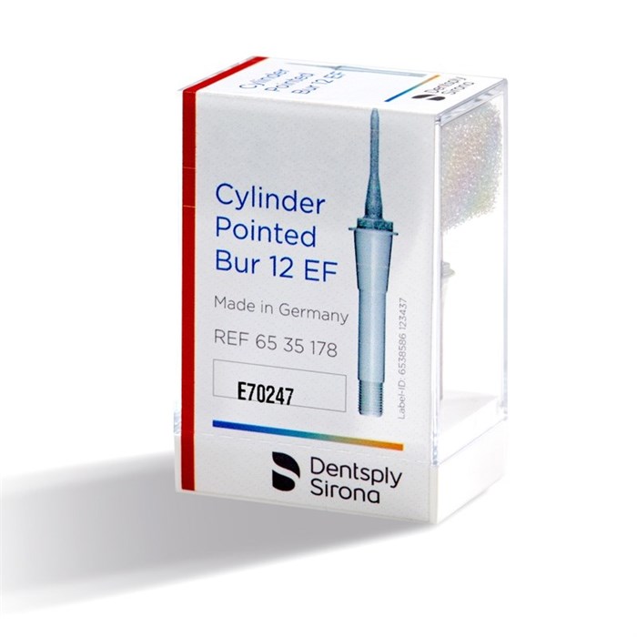 Цилиндрический бор Cylinder Pointed Bur 12 EF, для MС XL/MC X/MC, уп. 6 шт. 6535178 - фото 476066