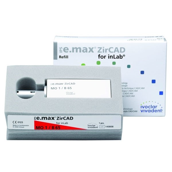 Циркониевые Блоки Ivoclar Vivadent IPS emax ZirCAD for InLab MO 0 B65 1 шт 605461 - фото 476579
