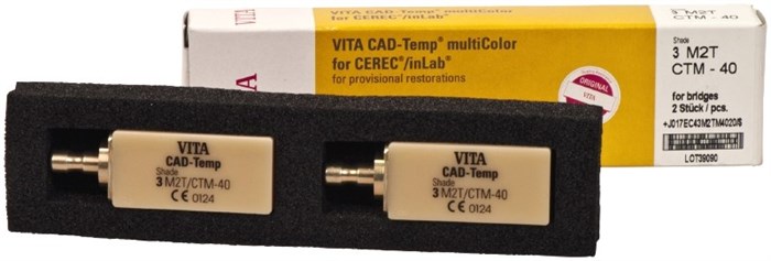 Блоки VITA CAD-Temp multiColor for CEREC/inLab, 1M2T, CTM-40, 2 шт EC41M2TM402 - фото 476606