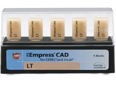 Блоки Ivoclar Vivadent IPS Empress CAD CEREC/inLab LT BL3 I12 5 шт 602584 - фото 476679