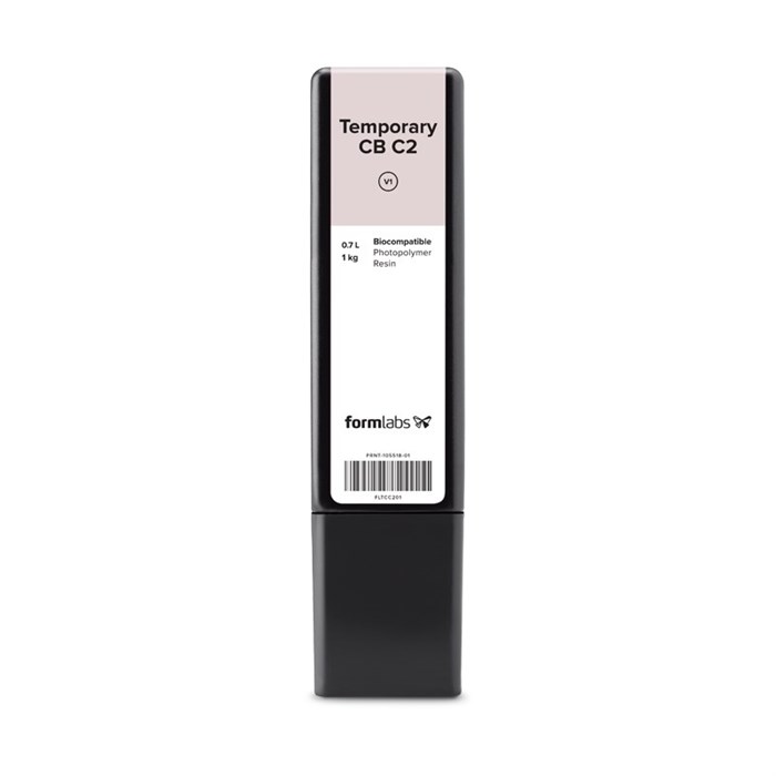 Фотополимер Formlabs Temporary CB C2 (Dental only) Resin (для изготовления временных коронок) 0,7 л st857263 - фото 478635