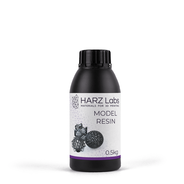Фотополимер HARZ Labs Model Resin black для LCD/DLP принтеров, ( для печати моделей) 0,5 л ModelResinblack0-5л - фото 478716