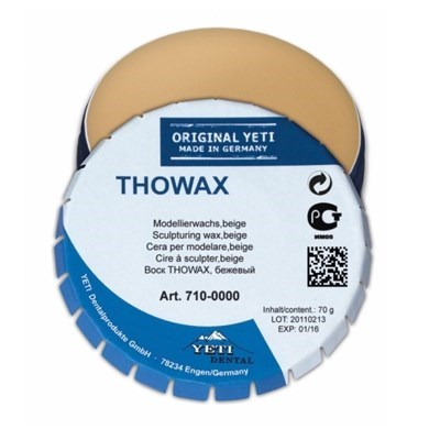 Воск моделировочный THOWAX, бежевый, жестяная банка 70 г. 710-0000 - фото 479195