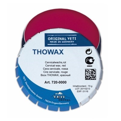 Воск цервикальный THOWAX, красный, жестяная банка 70 г. 720-0000 - фото 479205