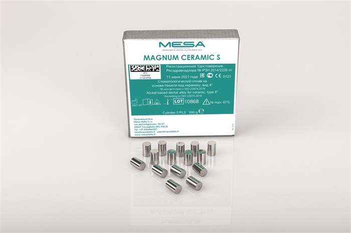 Сплав Magnum Ceramic S для керамики, Ni (67%), Cr (24%), Mo (10%) 1кг, без бериллия 40100009A/40100033А - фото 479268