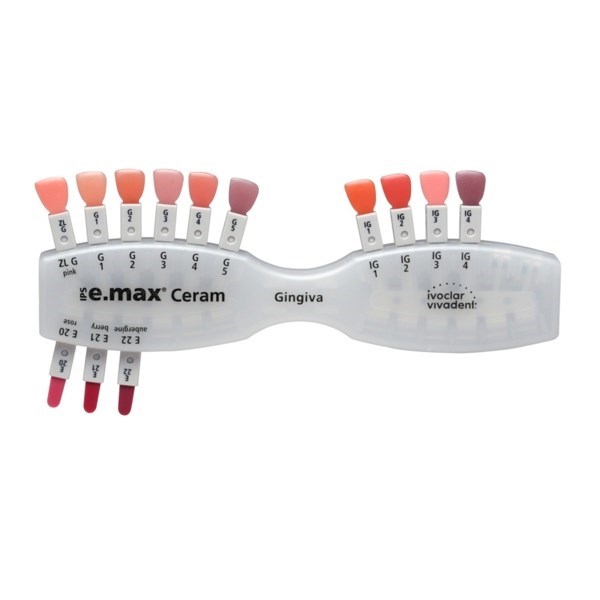 IPS e.max Ceram Gingiva Shade Guide - расцветка десневых масс 602464 - фото 479748