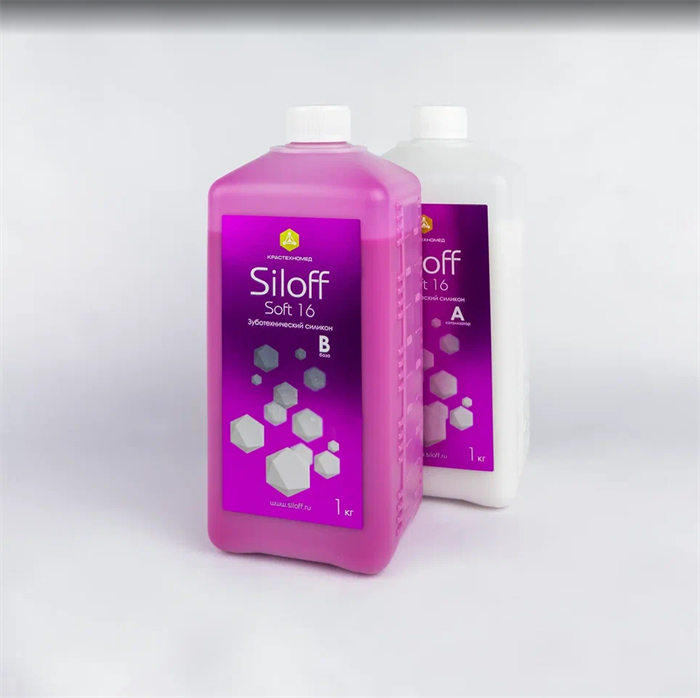 Силикон для дублирования моделей Siloff Soft 16 " 1:1 (2 х 1 кг) st100543 - фото 481364