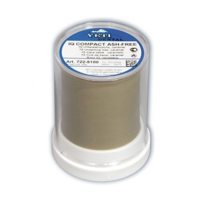 Воск для вкладок IQ компакт Ash-free, карамельный, компактный цилиндр, 45 г. 722-5100 - фото 483359