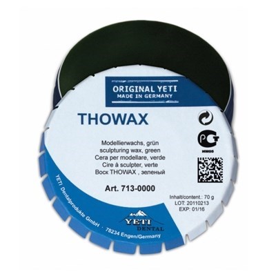 Воск моделировочный THOWAX, зеленый, жестяная банка 70 г. 713-0000 - фото 484580