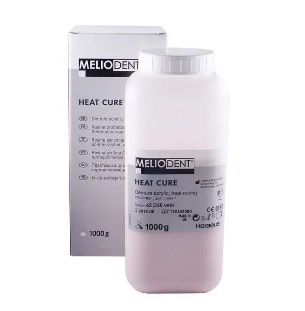 Meliodent HC, 1 кг, 48-розовый с прожилками, пластмасса горячей полимеризации MK64713264 - фото 485218