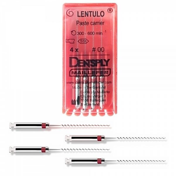Каналонаполнители Лентуло (Lentulo) 25мм / красные / DENTSPLY 00000084252 - фото 488323