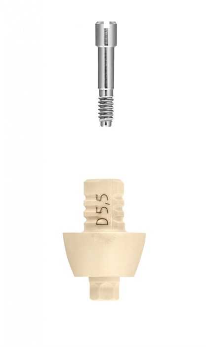 Временный овальный абатмент (с винтом для EsthetiCap) FRIADENT EsthetiCap oval, размеры: D5.5, арт: 46-1760 46-1760 - фото 490170