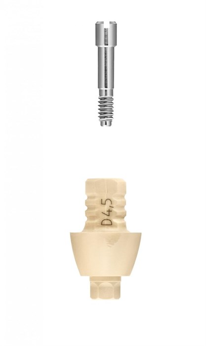 Временный овальный абатмент (с винтом для EsthetiCap) FRIADENT EsthetiCap oval, размеры: D4.5, арт: 46-1750 46-1750 - фото 490626