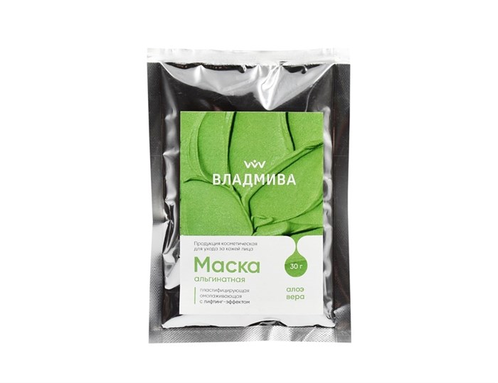 МАСКА АЛЬГИНАТНАЯ/алоэ вера/30 г 00000049488 - фото 490641