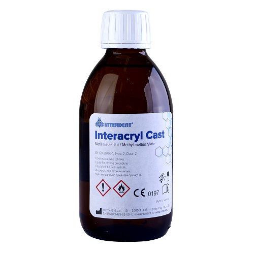 Жидкость для пластмассы INTERACRYL CAST, для холодной полимеризации. Упаковка 500мл., арт: 1550 1550 - фото 495286