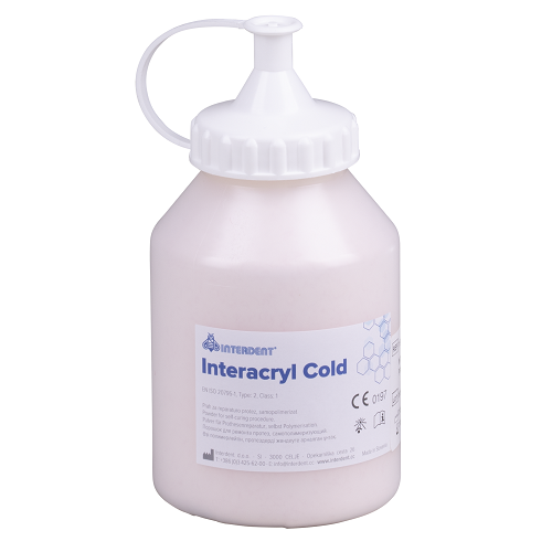 Порошок пластмасса для изготовления бюгельных протезов INTERACRYL COLD, для холодной полимеризации, цвет №3 (розовый прозрачный). Упаковка 350гр., арт: 1510 1510 - фото 495340