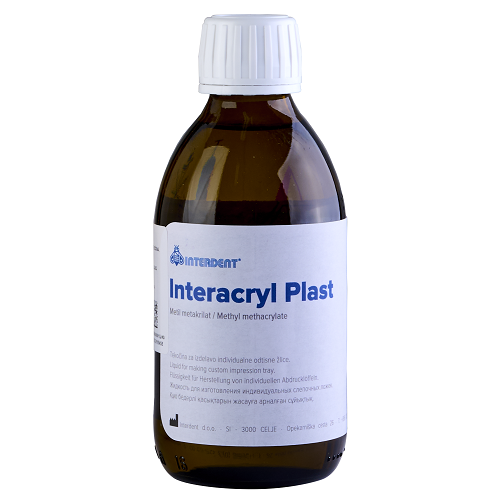 Жидкость для пластмассы по изготовления индивидуальных ложек  INTERACRYL PLAST, для холодной полимеризации. Упаковка 500мл., арт: 1523 1523 - фото 495657
