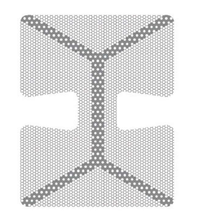 Титановая сетка (мембрана) с каркасом, 24х30х0.1 мм, шестигранная ячейка 0.36 ммHM-01-04 Титановая сетка уcиленная (шестигранник), Mr.Curette Tech, Южная Корея HM-01-04 - фото 496098