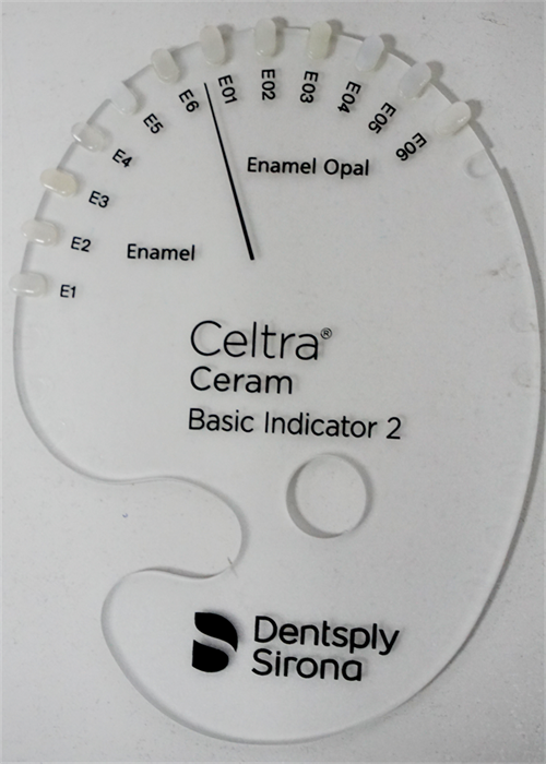 Celtra Ceram Шкала цветов Shade Indicator - Basic Indicator 2, арт: 601003 601003 - фото 499946