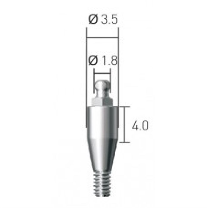 BAB354018 Шариковый аттачмент, Dentium (Ю.Корея) BAB354018 - фото 499949