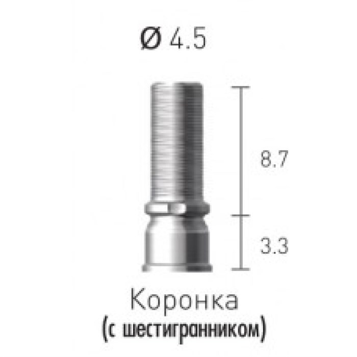 STC45SL Цилиндр титановый, винт абатмента с шестигранником, Dentium (Ю.Корея) STC45SL - фото 500682