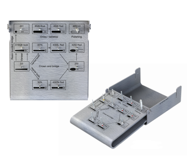 Боры стоматологически алмазные в наборах Uniprep Set Ref. 158, 12 шт., арт: Ref.158 Ref.158 - фото 500691
