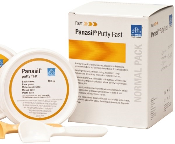 Panasil Putty Fast - оттискной материал, короткое время прибывания во рту, 400 мл 11140 - фото 502261