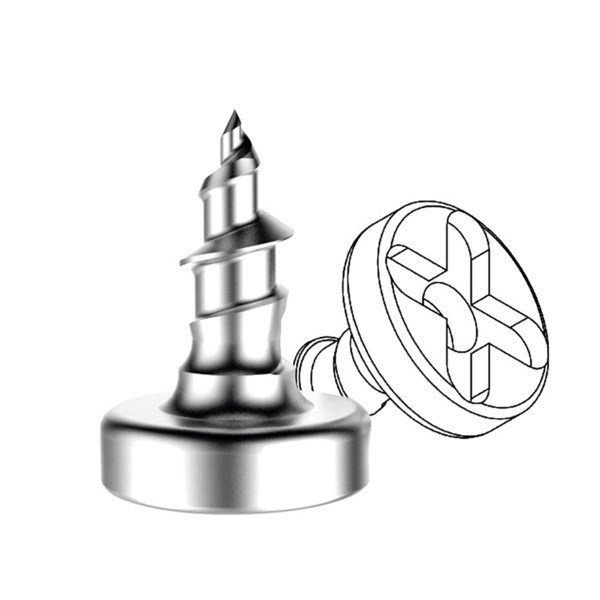 Винт с крестообразным шлицем, D (стержня/шляпки)=1,2/2,8 мм, L=3,7 мм, 1 шт SW-12-30 - фото 502671
