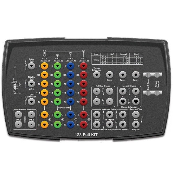 123 Full Kit - набор для установки имплантатов TS II и TS III O123FK - фото 505067
