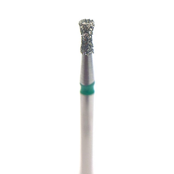 Бор алмазный 806G FG, обратный конус с воротником, D=1,4 мм, L=3,0 мм, зеленый 806.314.019.534.014 - фото 505537