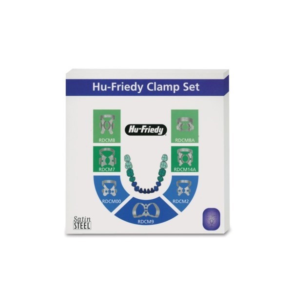 Набор кламмеров Rubber Dam Clamps Starter Kit - для работы с коффердамом, 7 шт RDCSET7 - фото 505733