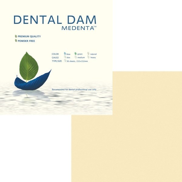 Dental Dam - завеса стоматологическая для изоляции полости рта, натуральная/толстая, 36 шт 0900 - фото 505753