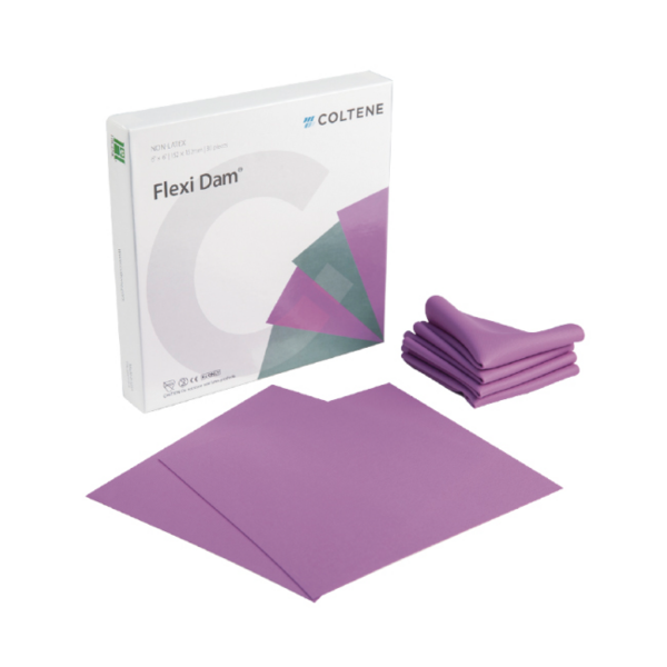 HYGENIC FLEXI DAM NON LATEX - безлатексный лист, средняя толщина, фиолетовые, 30 шт H-09945 - фото 505770