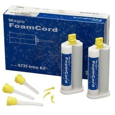 Magic FoamCord Intro Kit - материал для ретракции десны, 2 х 50 мл + набор колпачков Comprecap 6735 - фото 507595